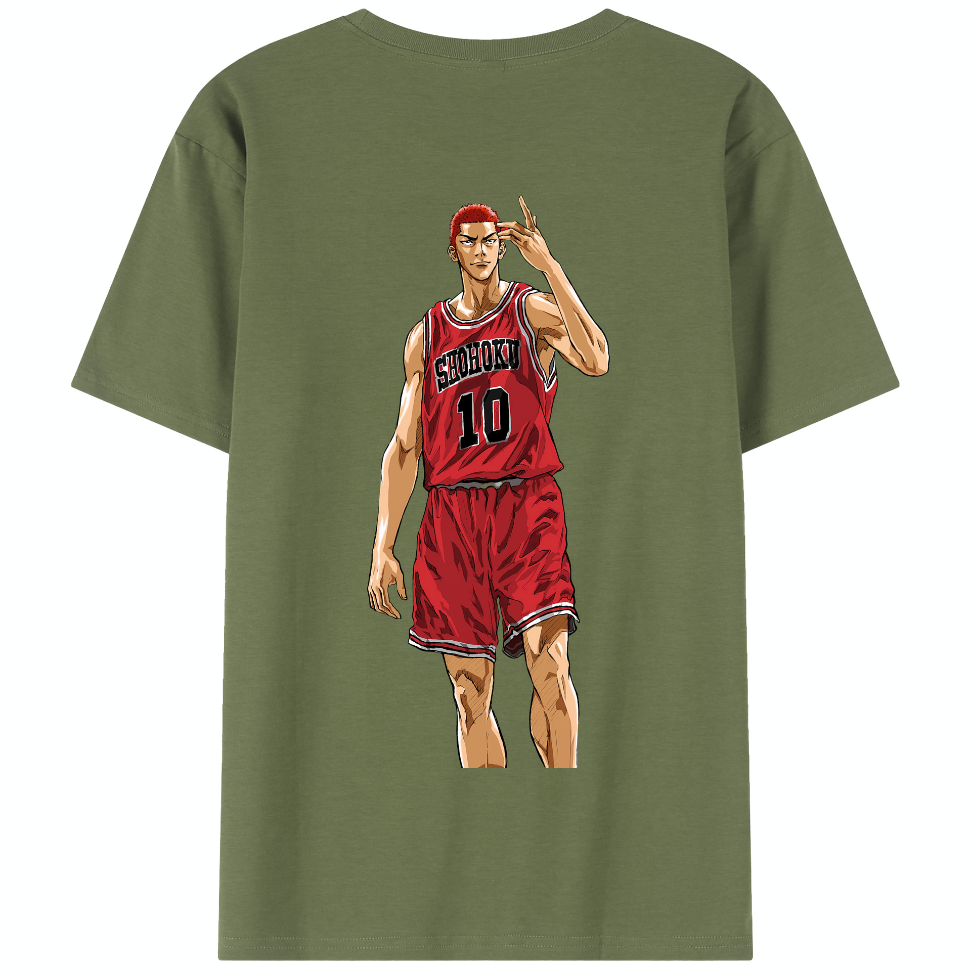 SLAM DUNK／スラムダンク 綿100％半袖Tシャツ（背面プリント）